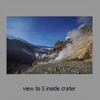 view to S inside crater
